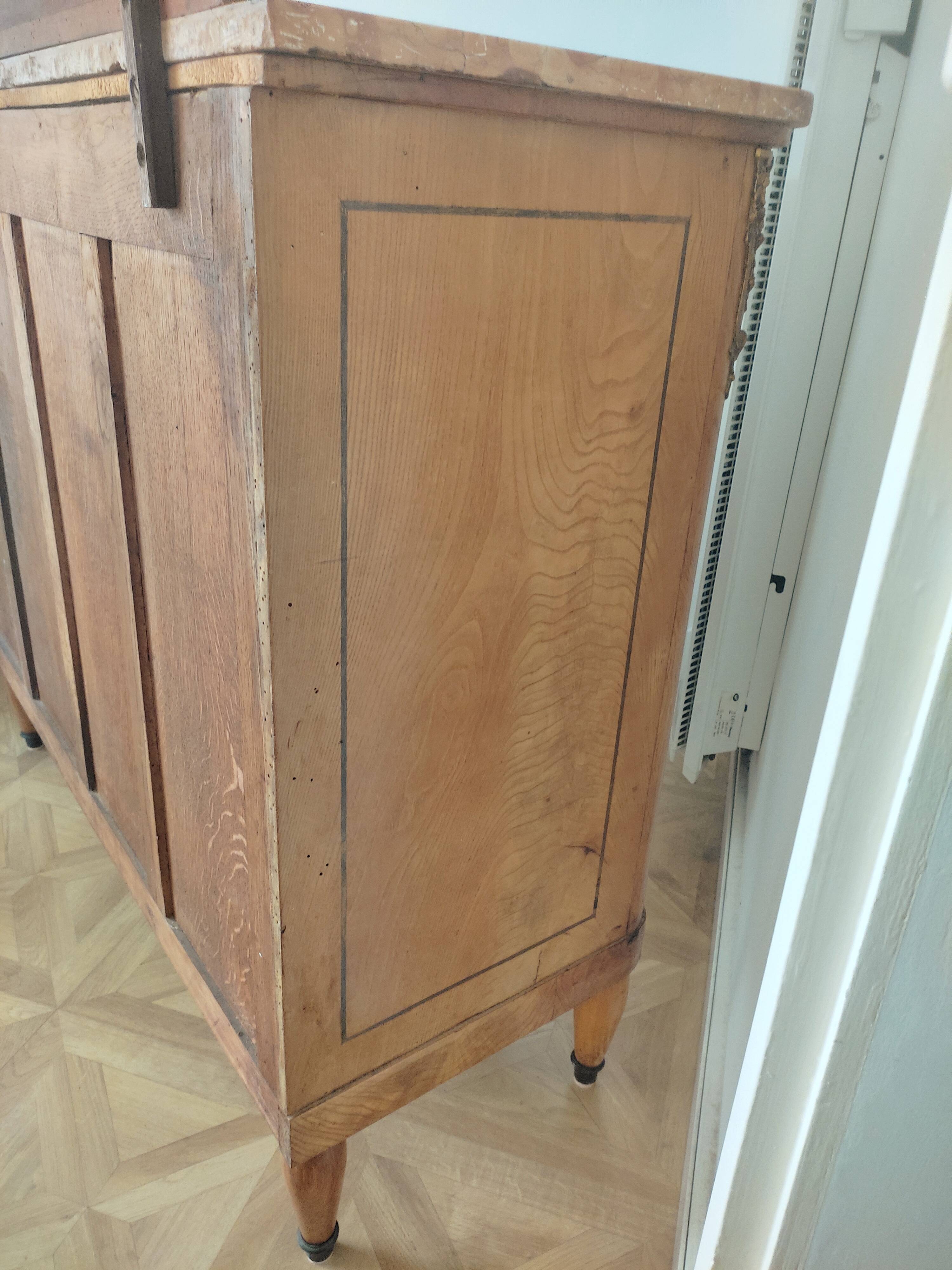 Louis XVI style wooden sideboard