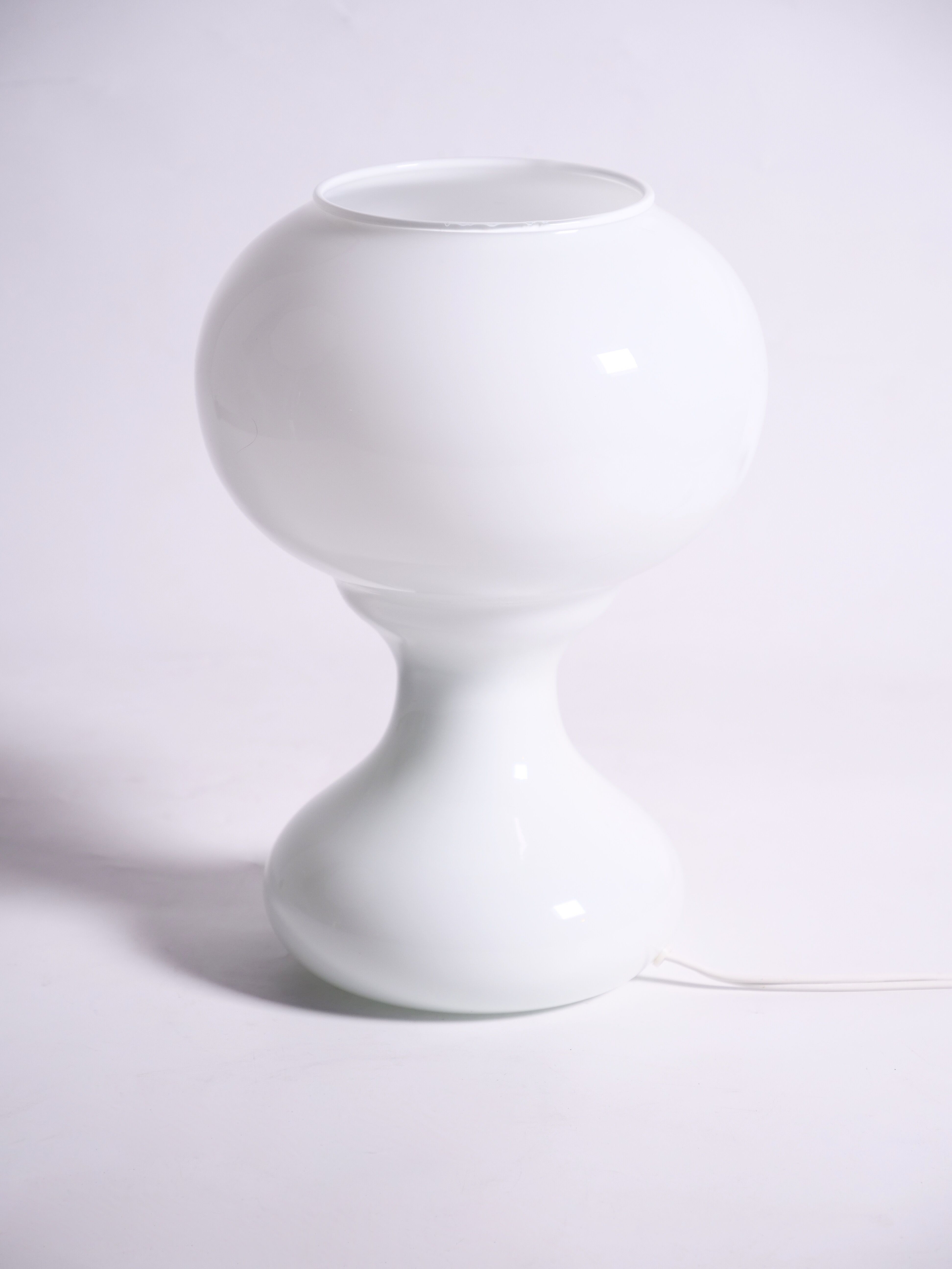vintage white opaline lamp