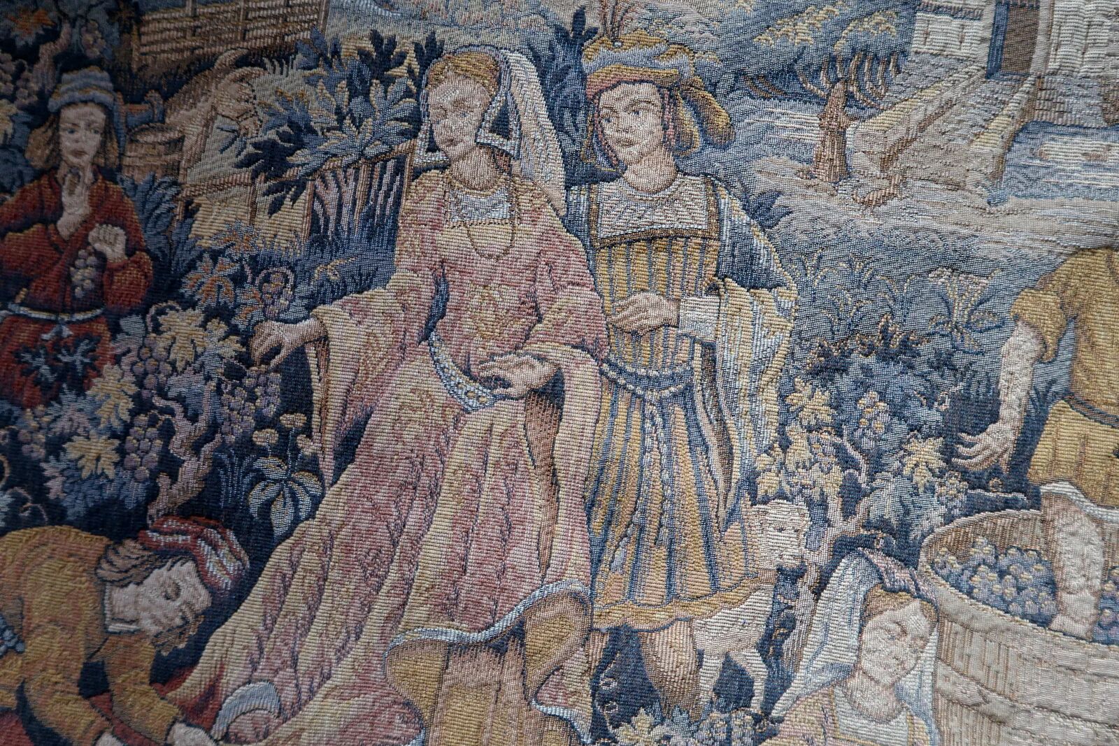 Vintage French tapestry wall hanging by Marc Waymel, 91cm x 117cm, 1960s