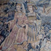 Vintage French tapestry wall hanging by Marc Waymel, 91cm x 117cm, 1960s