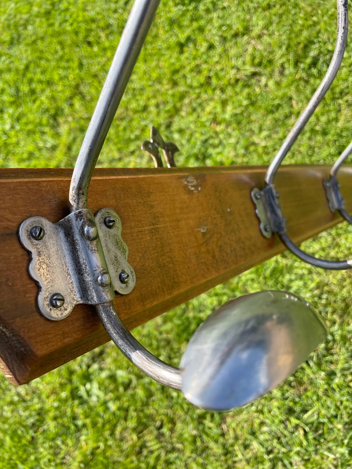 Bistro wall coat rack circa 1900