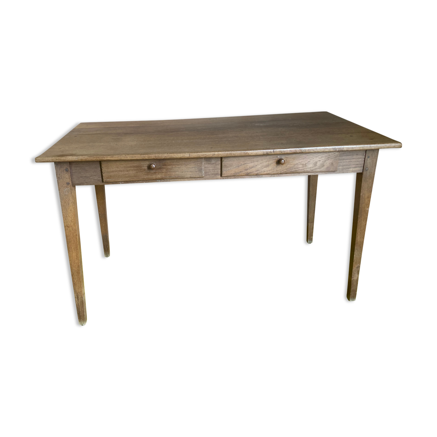Real oak farmhouse table from the late 1800s.