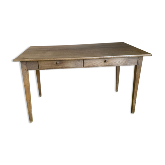 Real oak farmhouse table from the late 1800s.