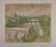 Paul Collomb: Bridge of Paris, original signed lithograph.