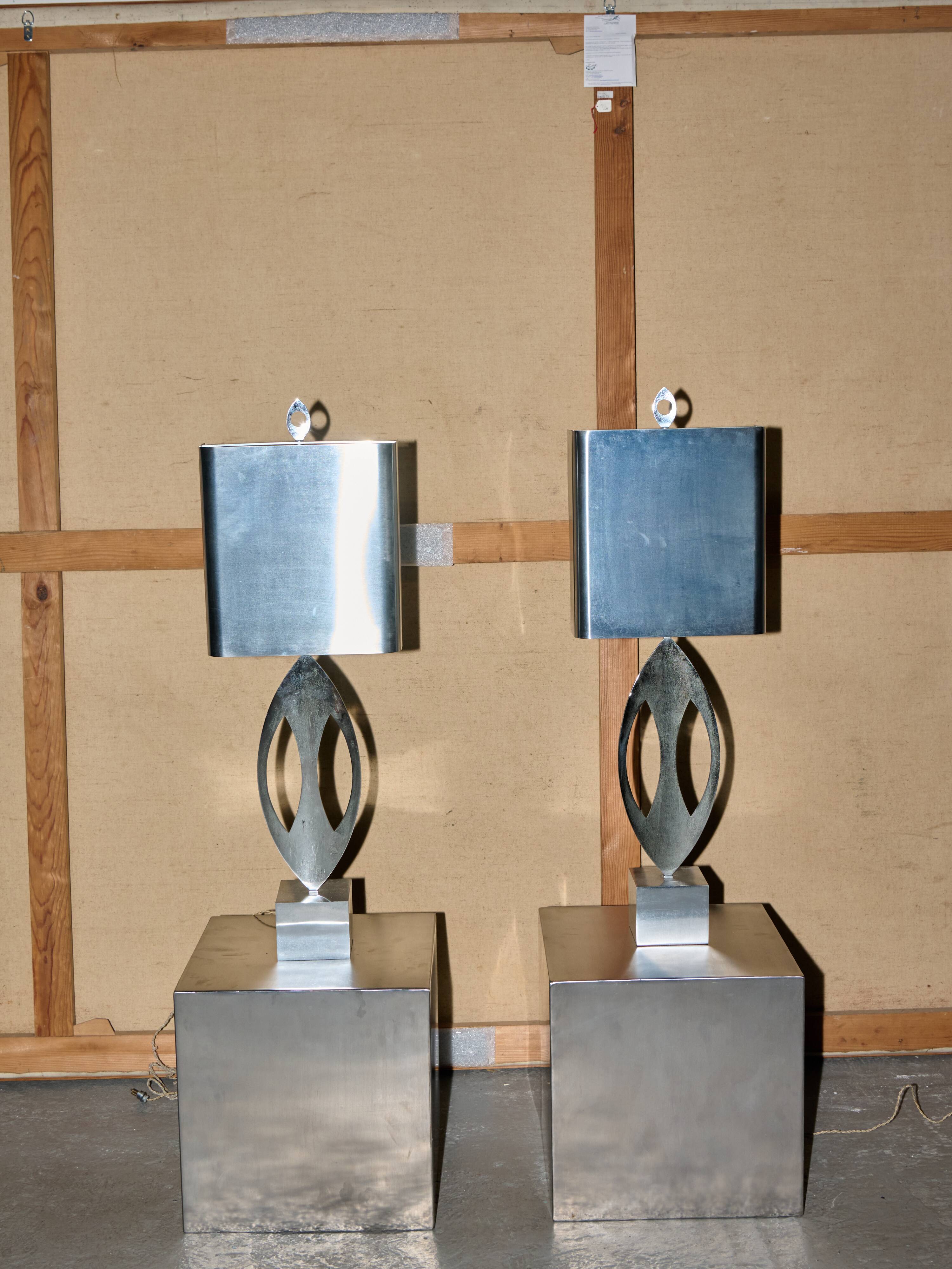 Pair of "almond" lamps by maison charles