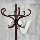 Curved wood coat racks