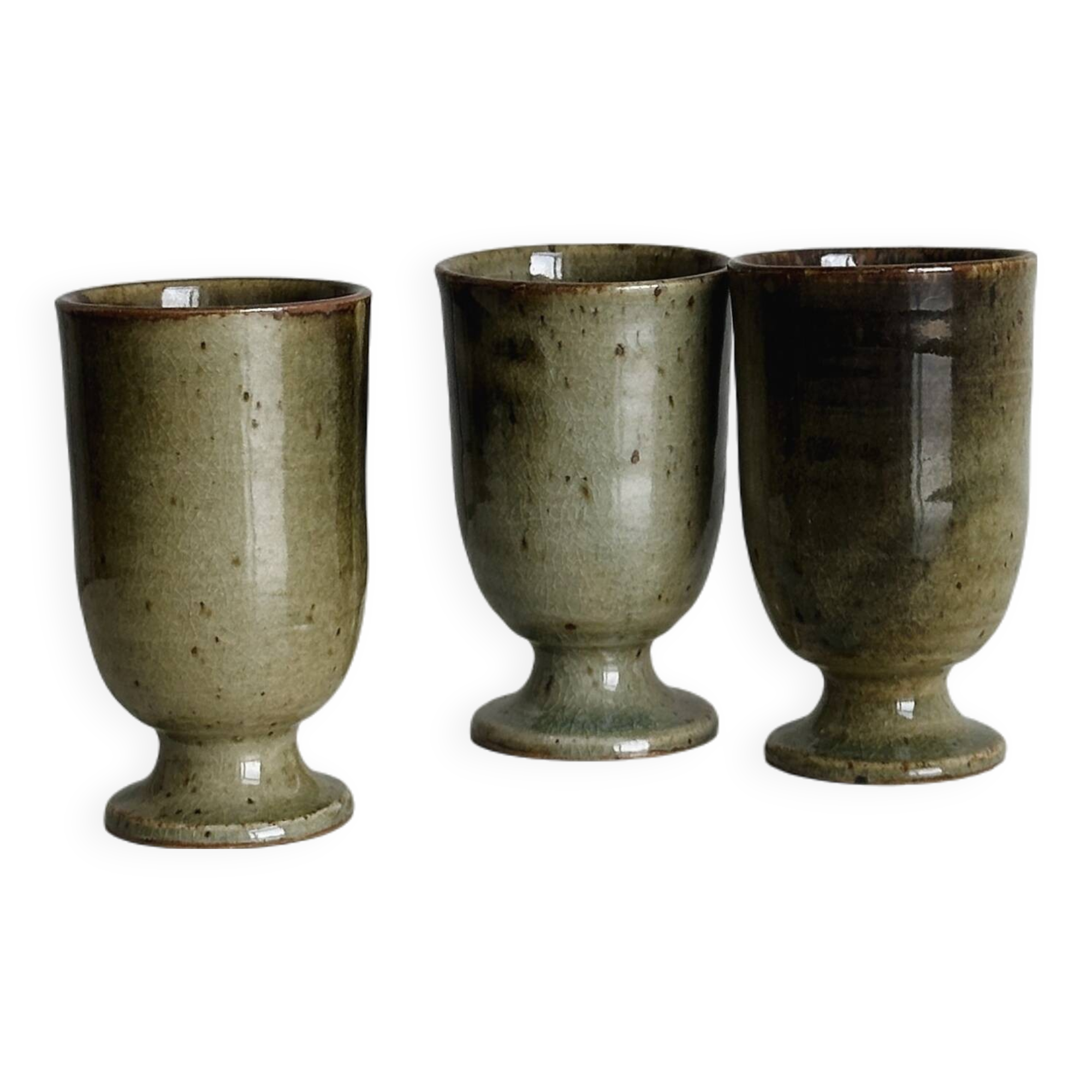 3 mugs - tasses en grès émaillé
