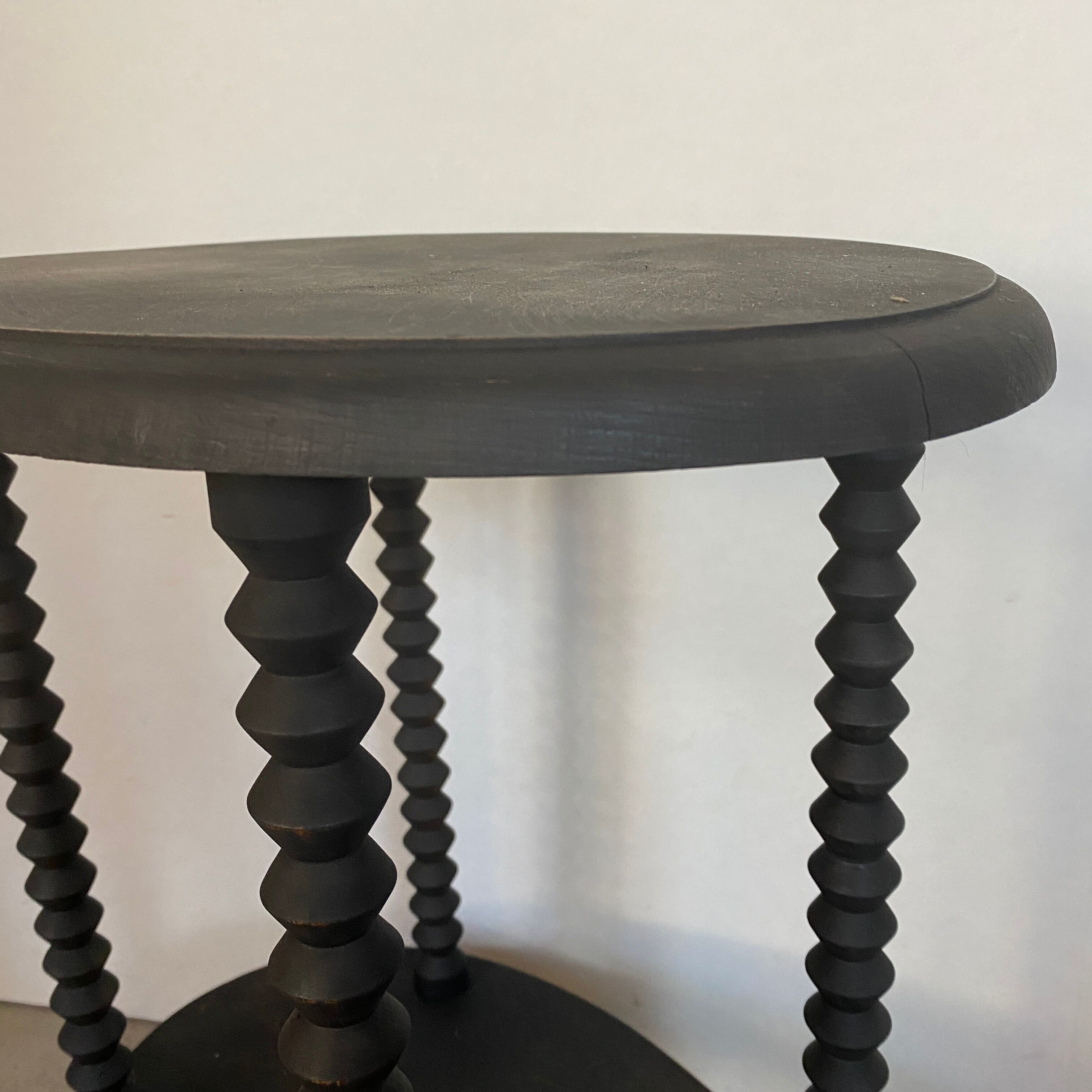 Gueridon double plateaux annees 50
