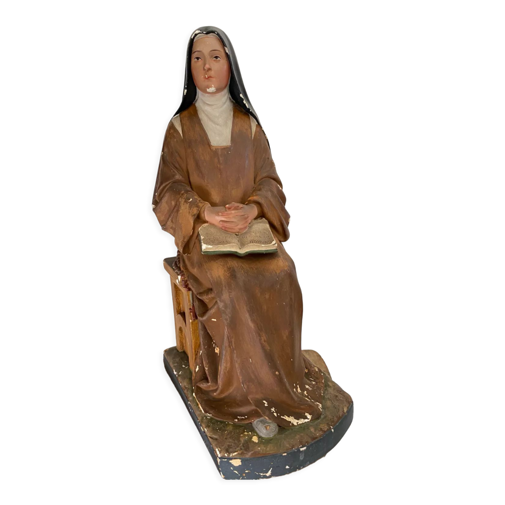 Statue Sainte Thérèse Lisieux vintage Selency