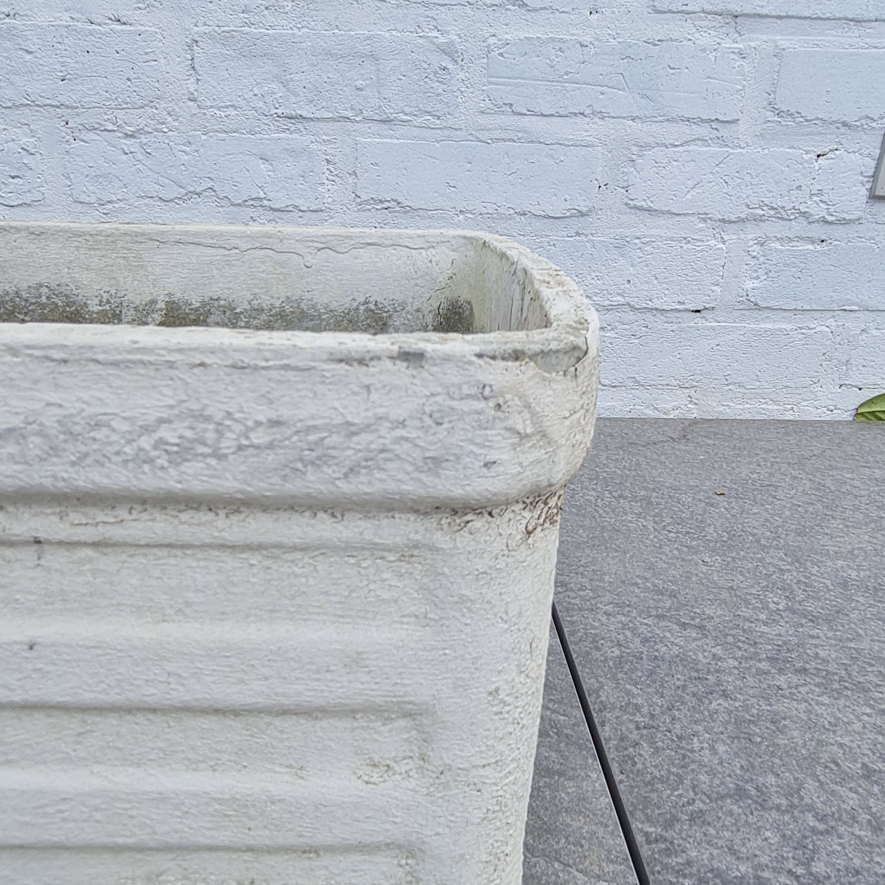 70s fiber cement planter attributed to the Élo France brand
