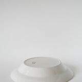 Gien pleated hollow dish, pink and blue flowers, 1950