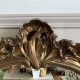 Vintage mirror golden shell 95x64