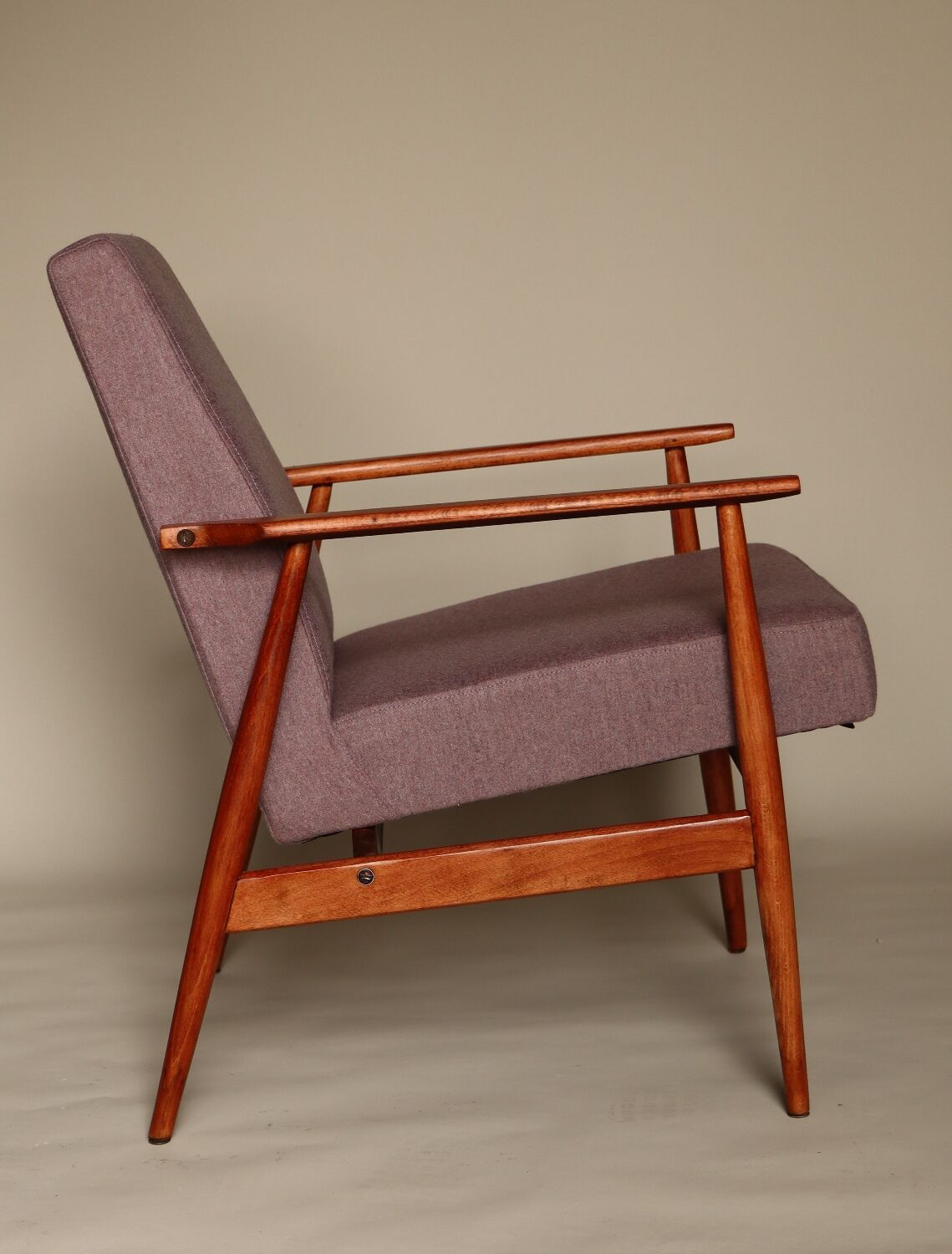 Wood armchair living Room chair oryginal design by H.Lis  renovated armchair longue chair Mid century modern design wooden armchair for salon