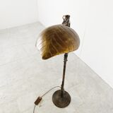 Lampadaire vintage en laiton des années 1970