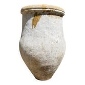 Ancient terracotta pottery jar