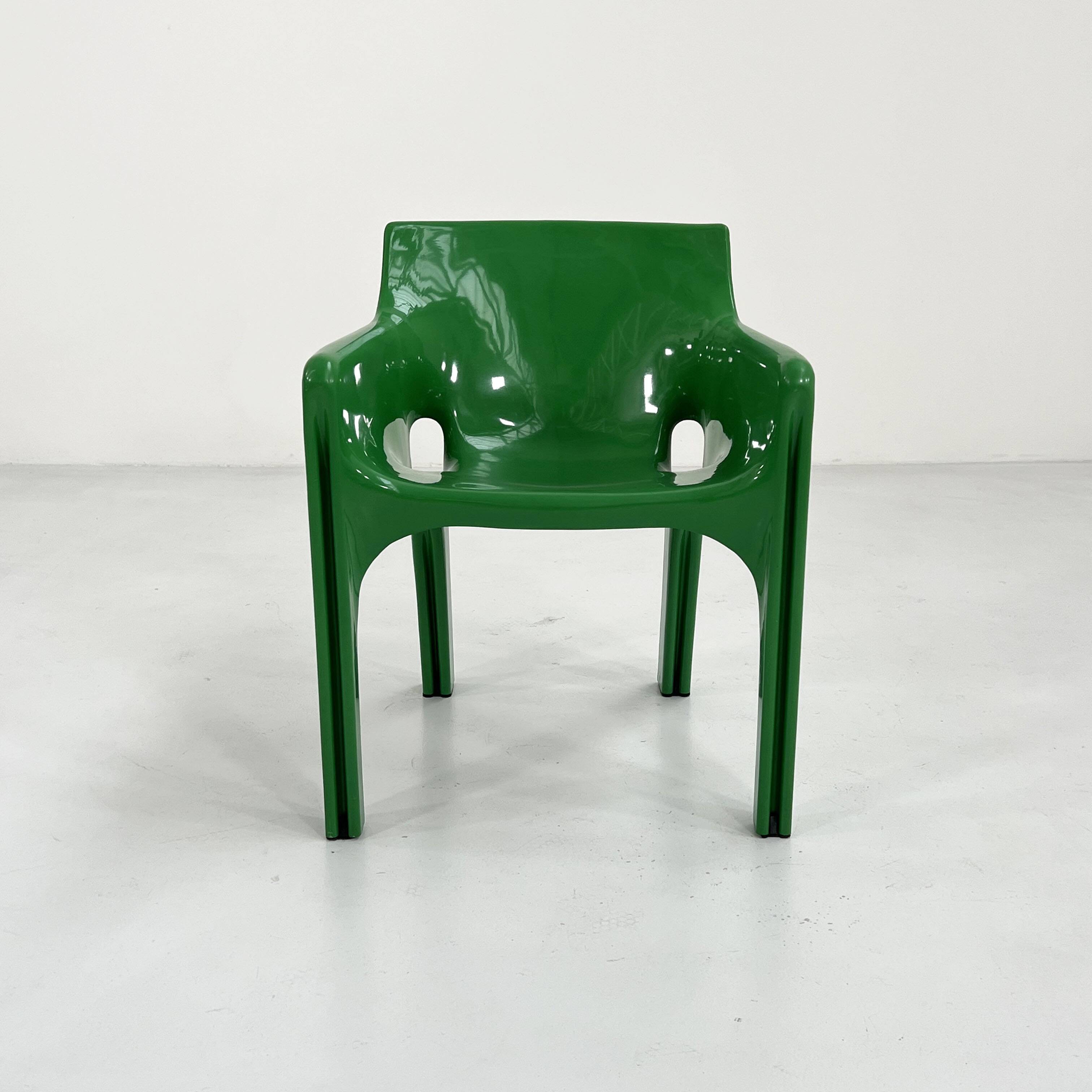 Chaise Gaudi Verte par Vico Magistretti pour Artemide, 1970