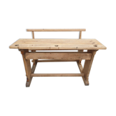 Table-bench double desk of school sled nineteenth century