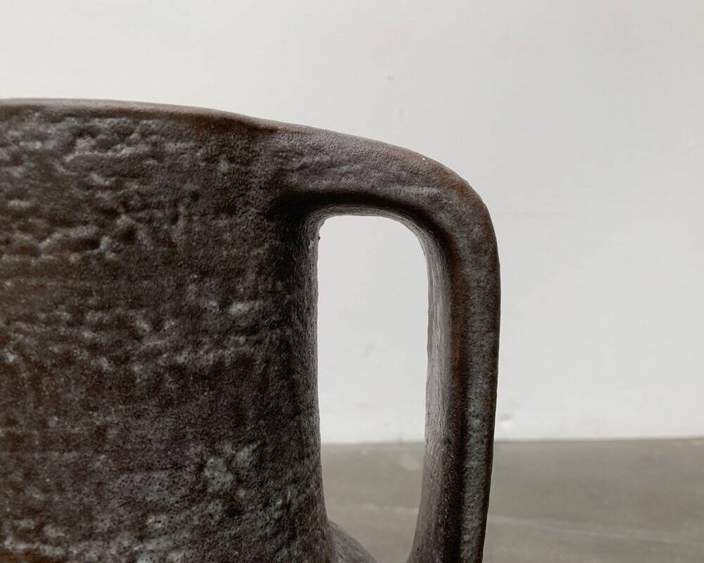 Vintage German Footed Vase in Ceramic by Karlsruher Majolika