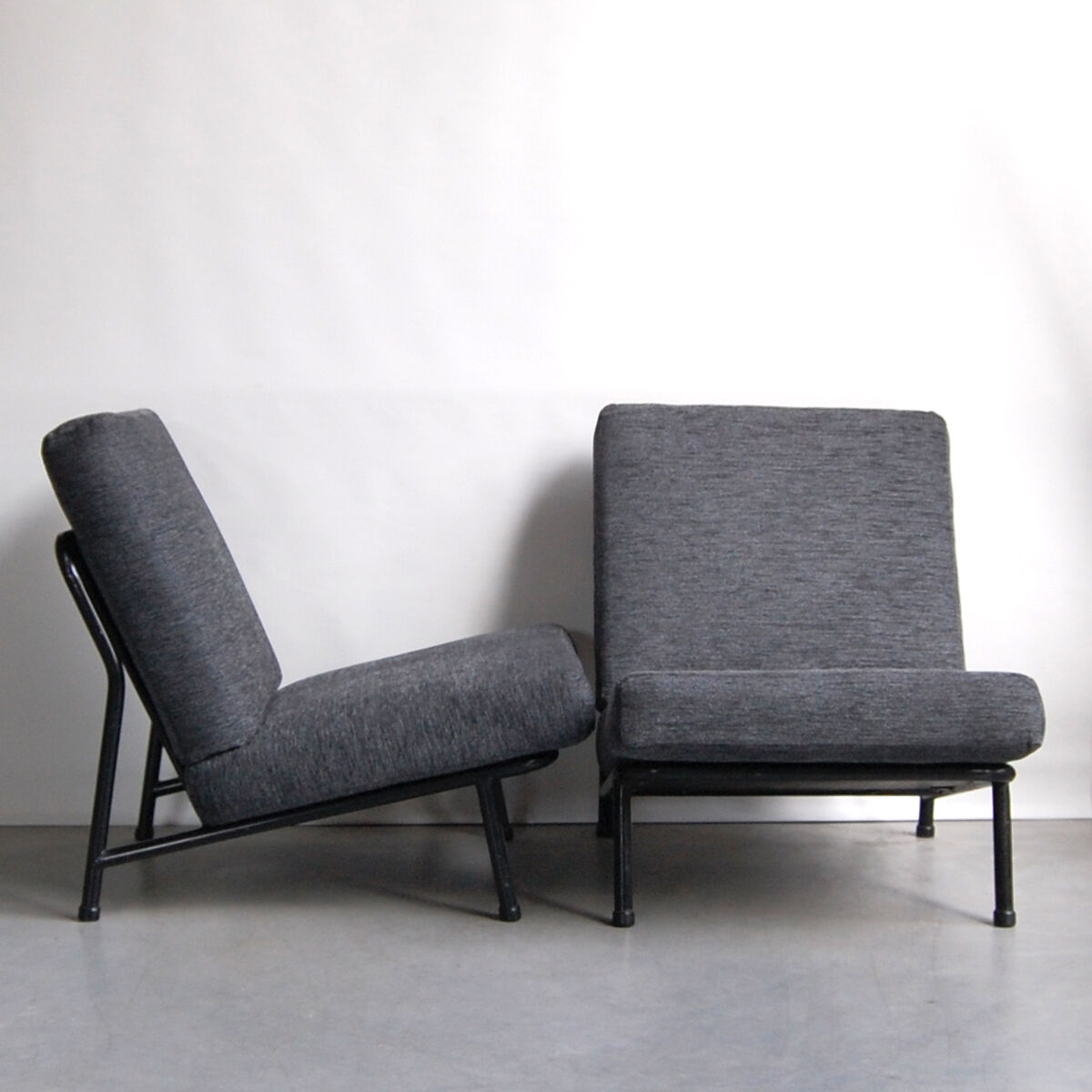 Pair of modern armchairs 013 by Alf Svensson for Dux 1950s