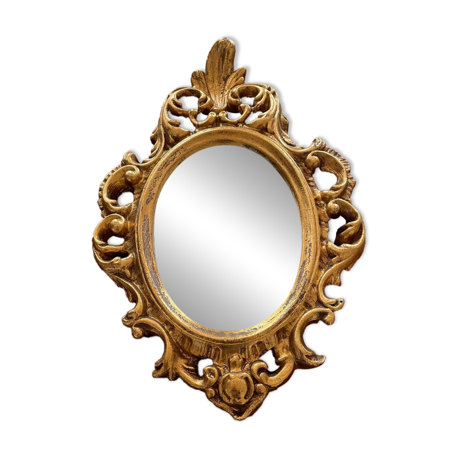 Golden rockery mirror