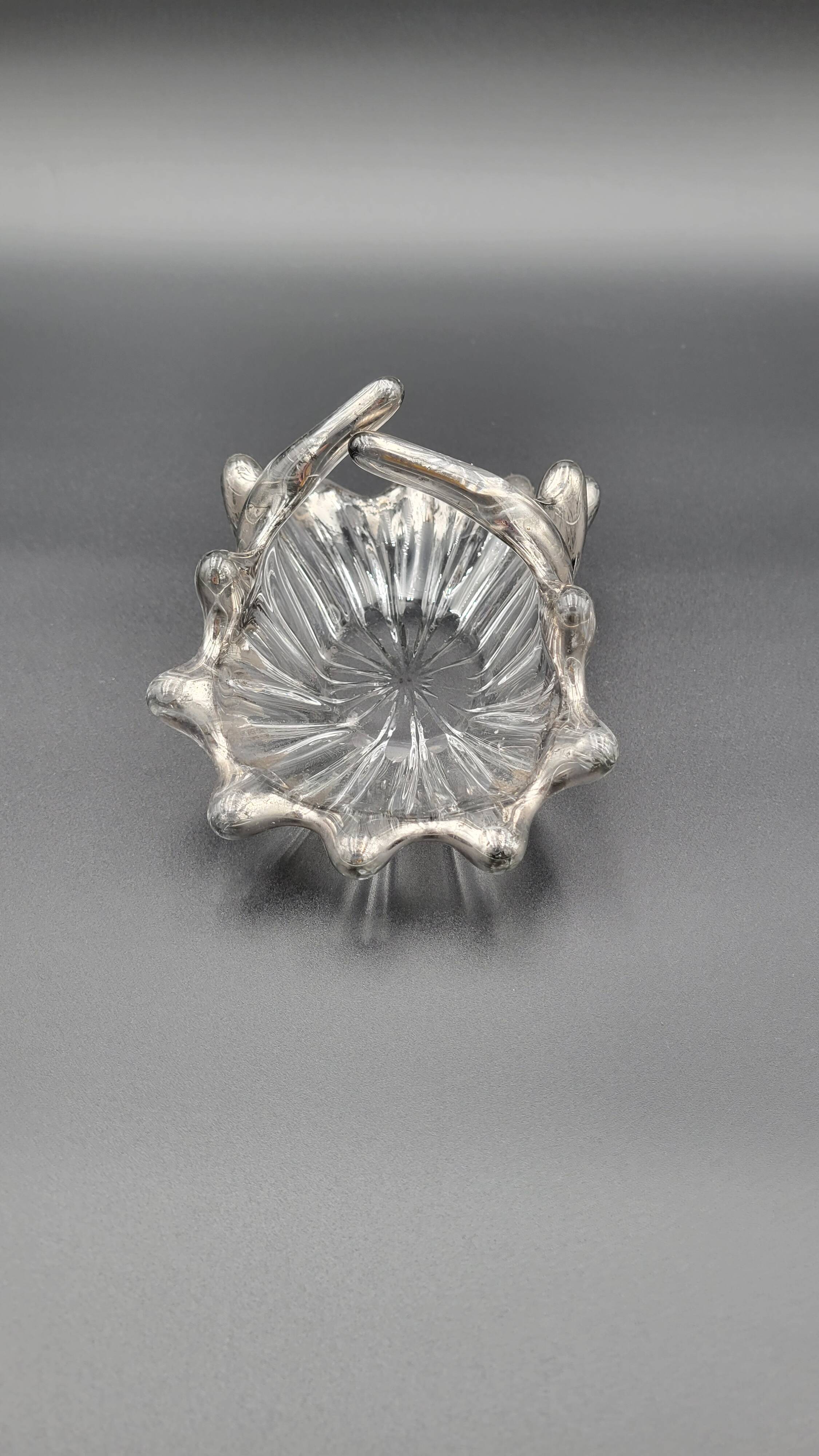 Art Deco glass empty pocket