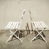 Paire de chaises de jardin anciennes