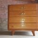 Commode 4 tiroirs 1960 pied compas