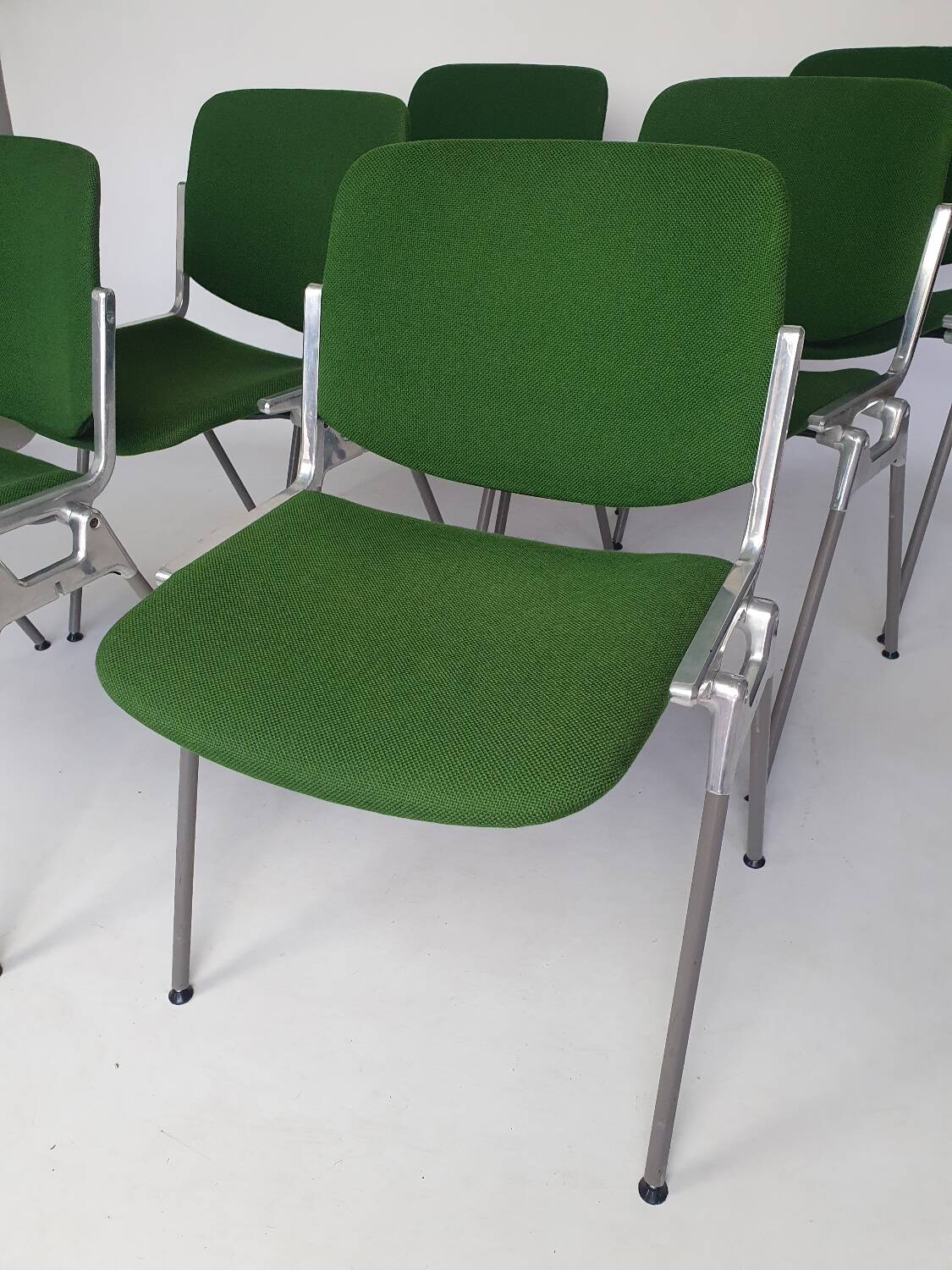 Set of 6 G.Piretti chairs for Castelli