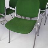 Set of 6 G.Piretti chairs for Castelli