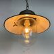 Green Enamel and Cast Iron Industrial Pendant Light, 1960s