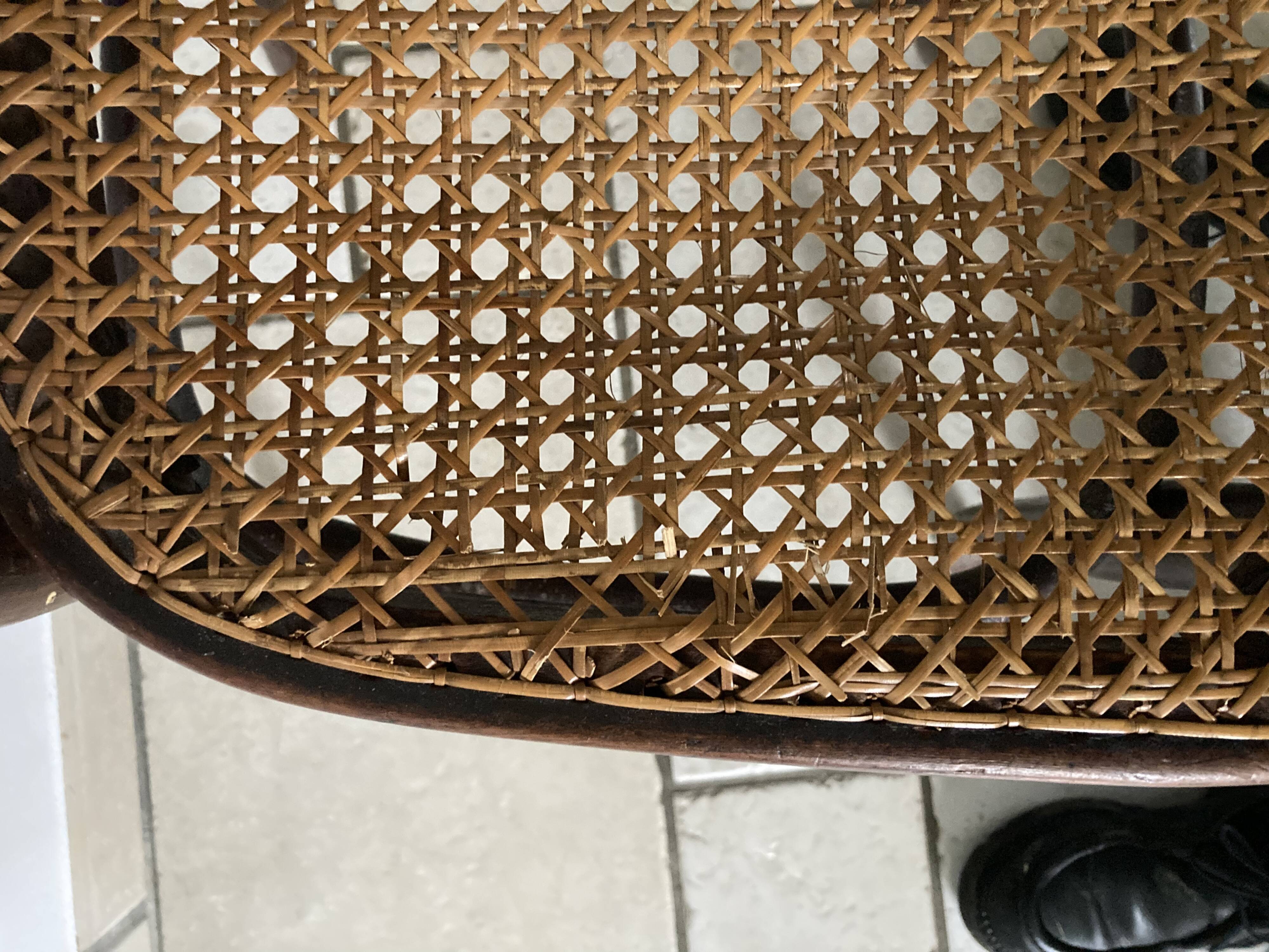 Pair of Canned Thonet chairs