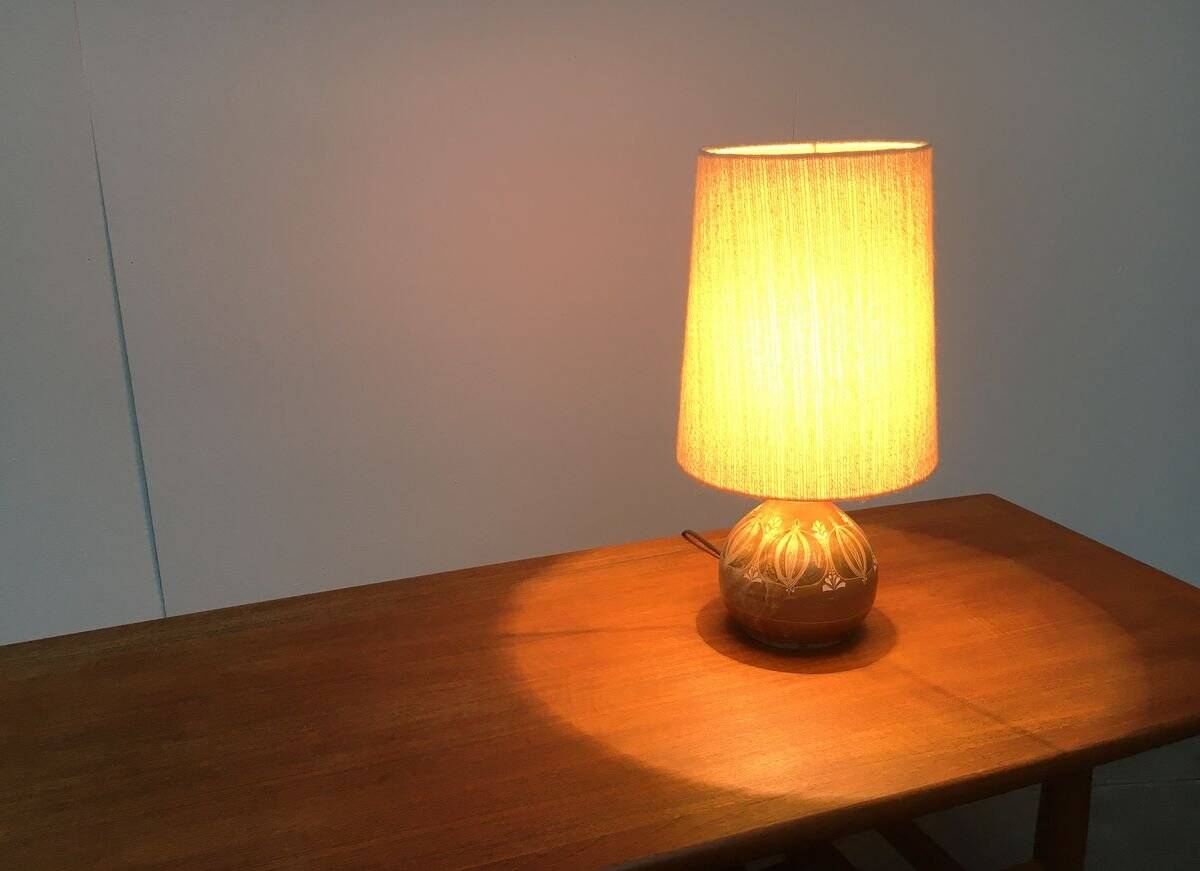 Mid-century German ceramic table lamp by Thoms Keramik.