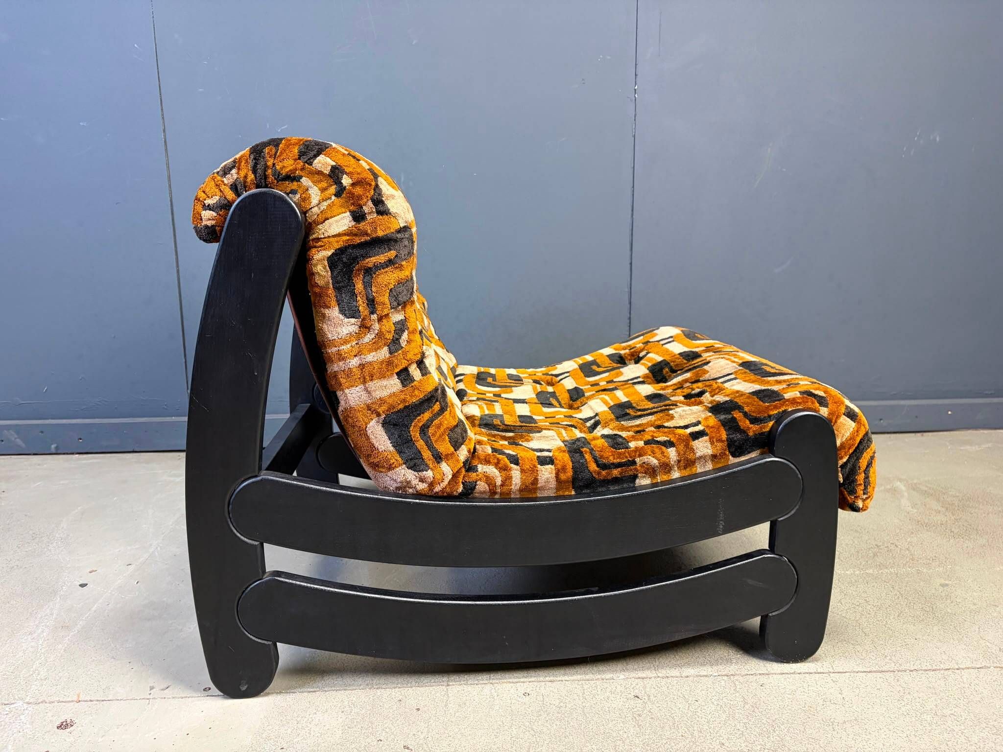 Fauteuil brutaliste des années 70, années 1970