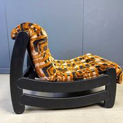 Fauteuil brutaliste des années 70, années 1970