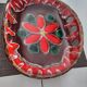 Magnificent decorative plate or fruit bowl signed Vallauris vintage.