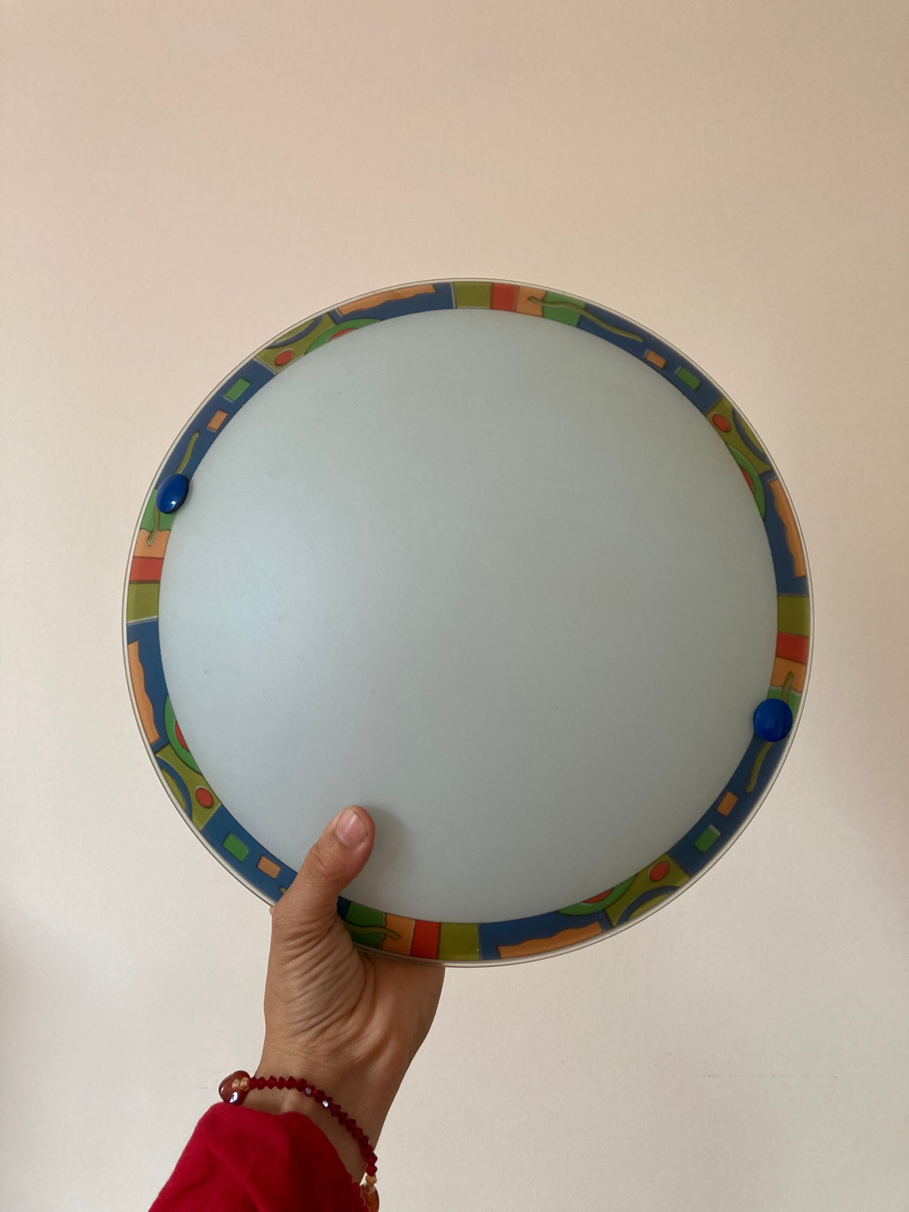 Glass ceiling lamp 1990