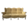 Louis XV style three-seater wingback sofa in patinated beech, 20th century