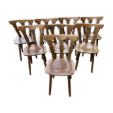 8 mountain wooden chairs