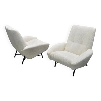 Fauteuils design vintage Claude VASSAL, 1950