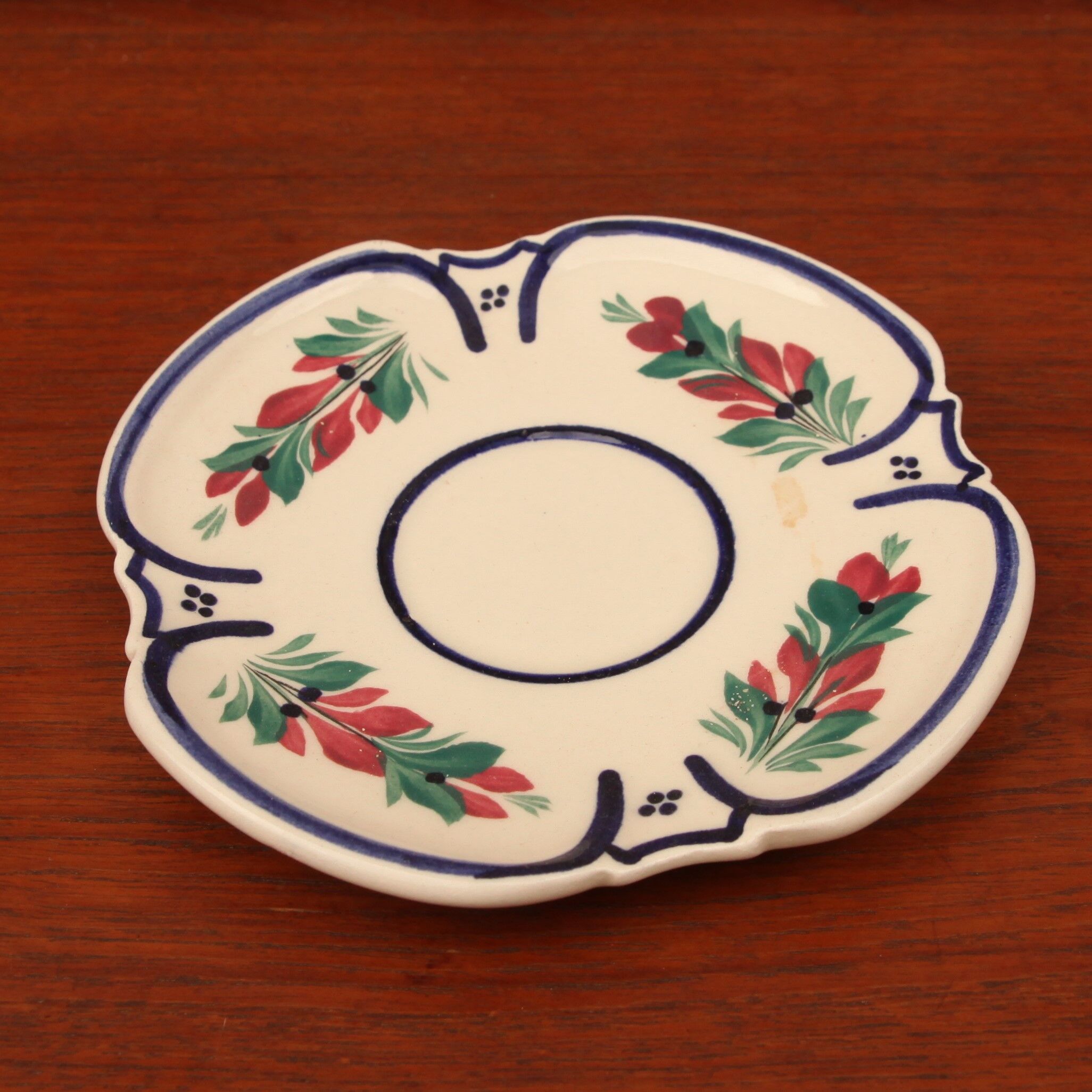 Henriot Quimper coffee cup and its saucer