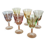 6 new colored glasses from the 60s by Luminarc