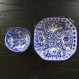 Set ceramics blue décor