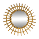 Vintage rattan sunburst mirror from the 1960s