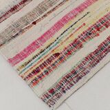 Large Striped Multicolor Vintage Kilim Rug, 292x327Cm