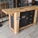 Old workbench furniture by trade four drawers and a door