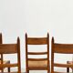 Set of eight French dining chairs