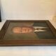 Large portrait painting of a man, oil on canvas, signed.