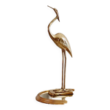 Ibis héron en laiton doré