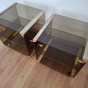 Paire de tables d'appoint italiennes, années 1970