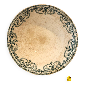 Saladier, plat creux en terre de fer "Au Planteur de Caïffa"